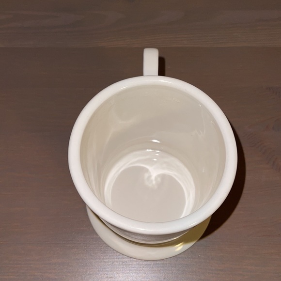 Anthropologie Cream and Black Ceramic Letter T Monogram Mug - Picture 6 of 8